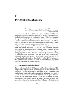 5 Pure-Strategy Nash Equilibria