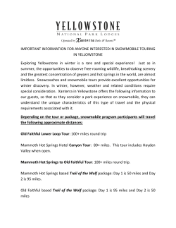 IMPORTANT INFORMATION FOR ANYONE INTERESTED IN