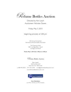 Perfume Bottles Auction