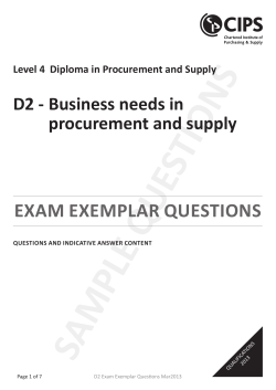 exam exemplar questions