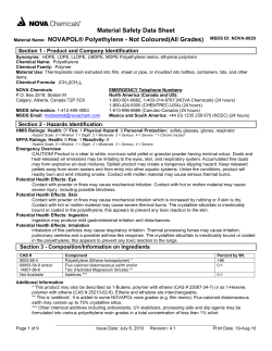 Material Safety Data Sheet Material Name