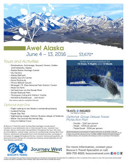 Awe! Alaska - Boscov`s Travel
