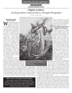 Digital Archives Teaching Indian Colonial History Through