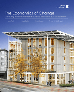 The Economics of Change - Living Future Institute