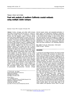 Springer-Verlag 1997 Thomas J. Kwak ? Joy ?. Zedler Food web