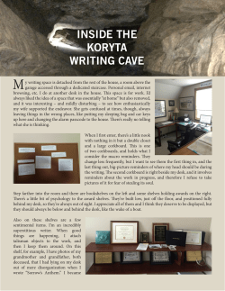 inside the koryta writing cave