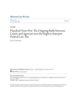 Hundred-Years War - University of Missouri School of Law