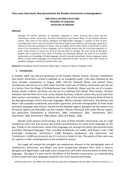 They came, they heard, they documented: the Dresden missionaries