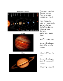 Our Solar System There are 8 planets in the solar system. Pluto is no