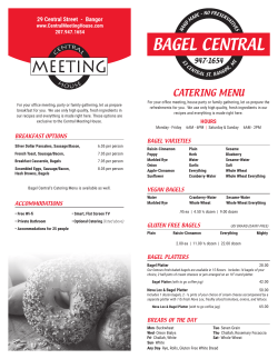 catering menu - Bagel Central