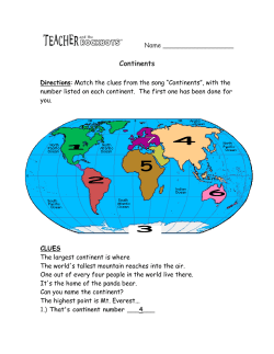 Continents - Totally 3rd Grade