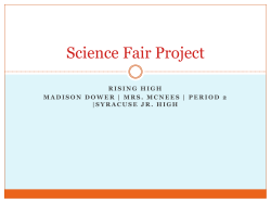 Science Fair Project