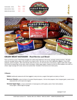 GRAIN MEAT SAUSAGES