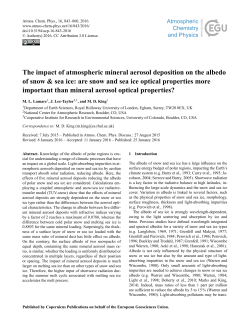 The impact of atmospheric mineral aerosol deposition on the albedo