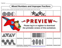Mixed Numbers and Improper Fractions