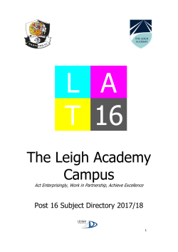 2017/2018 Subject Directory