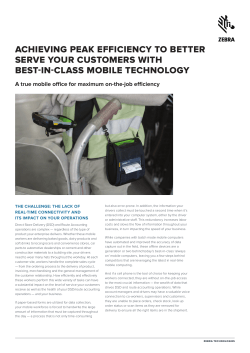 Achieving peak efficiency to betterserve your customers withbest