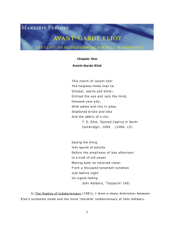 Avant-Garde Eliot - Electronic Poetry Center