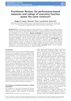 Do performancebased measures and ratings of executive function