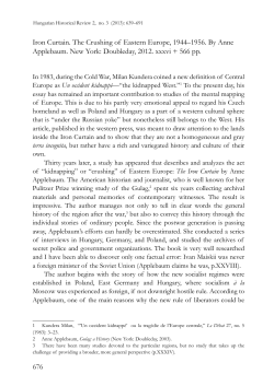 Hungarian Historical Review - Vol. 2. Issue 3. (2013.)