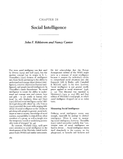 Social Intelligence