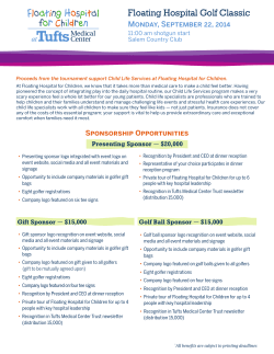 Floating Hospital Golf Classic