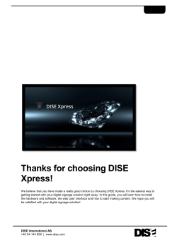 Thanks for choosing DISE Xpress!