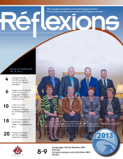 The Canadian Association of Second Language Teachers L