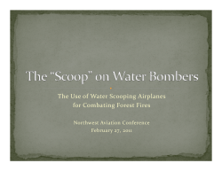 The &ldquo;Scoop&rdquo; on Water Bombers - The Associated Aerial Firefighters