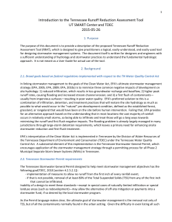 Introduction to the Tennessee Runoff Reduction Assessment Tool