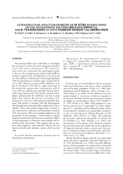 and b. thuringiensis 55t with fusarium roseum var
