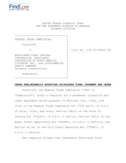 FTC v. Associates First Capital Corp, et al.