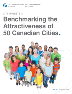 City Magnets III: Benchmarking the Attractiveness of 50 Canadian