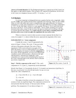 1-4 Vectors