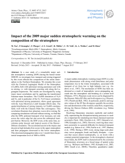 Impact of the 2009 major sudden stratospheric warming on the