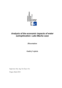 Analysis of the economic impacts of water eutrophication: Lake