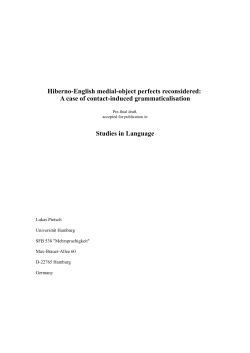 Re-inventing the &ldquo;perfect&rdquo; wheel: Grammaticalisation and the