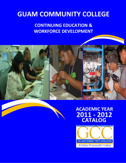 GUAM COMMUNITY COLLEGE 2011