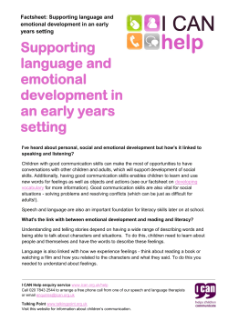 Language and Emotions - Licensing