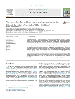 The impact of nuclear accidents on provisioning
