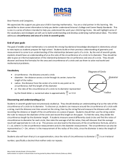 Circles - Mesa Public Schools