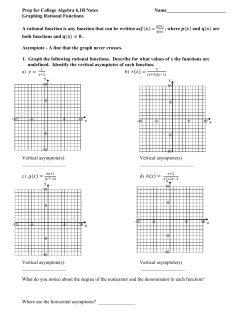 Prep for College Algebra 6.1B Notes
