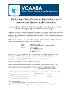 Fifth Annual Installation and Scholarship Awards Banquet and