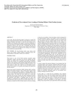 Prediction of Wave-induced Tower Loading of Floating Offshore