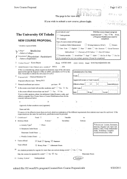 PHYA ` 636 - University of Toledo