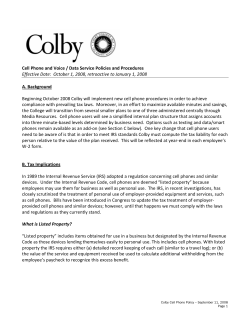 Official Cell Policy