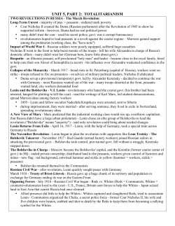 unit 5, part 2: totalitarianism - Oak Park Unified School District