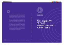 civil liability of good samaritans and volunteers
