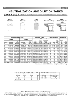 neutralization and dilution tanks