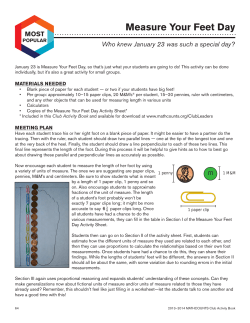 Measure Your Feet Day
